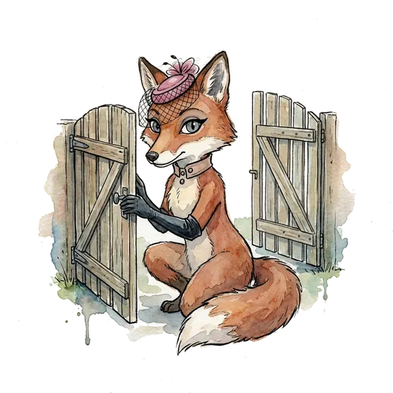 incident response plan: the vixen bolts one garden gate shut while its twin stands open behind her incident response plan: the vixen bolts one garden gate shut while its twin stands open behind her