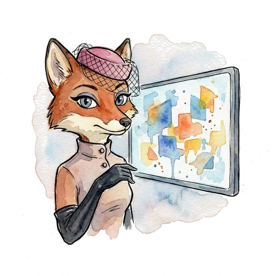 A watchful fox beside a screen mid-reframe, performance max ads video changing shape on its own A watchful fox beside a screen mid-reframe, performance max ads video changing shape on its own
