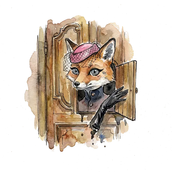 A watercolour fox ushering an unseen guest through a small side door in a grand entrance, webmcp as the agent's own entrance to a website A watercolour fox ushering an unseen guest through a small side door in a grand entrance, webmcp as the agent's own entrance to a website