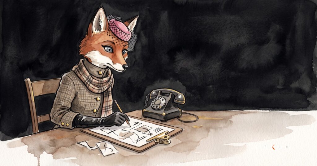 app store submissions shown as a fox reviewing a release board