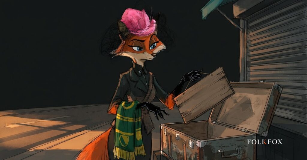 A watercolour fox packing a painted sign into a trunk beside a shuttered stall, a picture of Brazil bets closing and operators moving their budget