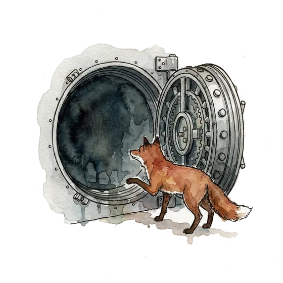 customer onboarding failure, an open bank vault nobody funded: an ink-drawn fox peering into an empty vault customer onboarding failure, an open bank vault nobody funded: an ink-drawn fox peering into an empty vault