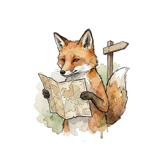 app store ranking won without paid media: an ink-drawn fox holding an open paper map beside a wooden signpost pointing the other way app store ranking won without paid media: an ink-drawn fox holding an open paper map beside a wooden signpost pointing the other way