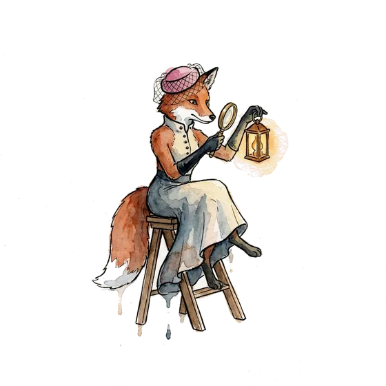 A watercolour fox on a four-rung ladder studies a lantern, picturing the tiers of a Meta One subscription A watercolour fox on a four-rung ladder studies a lantern, picturing the tiers of a Meta One subscription