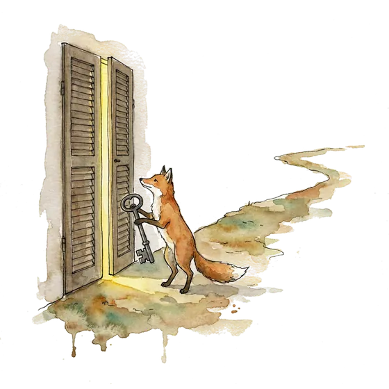 ai security tools behind gated access: an ink-drawn fox holding one heavy key before a tall shuttered door ai security tools behind gated access: an ink-drawn fox holding one heavy key before a tall shuttered door