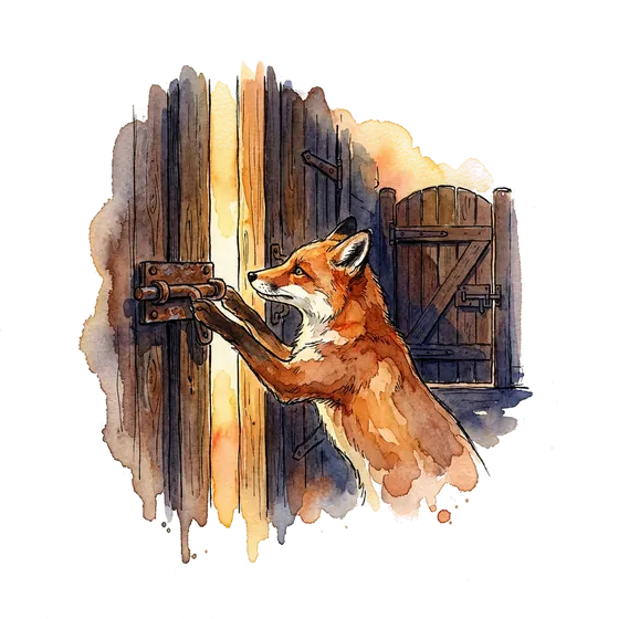 alcohol advertising wins back its targeting: an ink-drawn fox drawing the bolt on a tall gate while a second smaller gate stays bolted behind it alcohol advertising wins back its targeting: an ink-drawn fox drawing the bolt on a tall gate while a second smaller gate stays bolted behind it