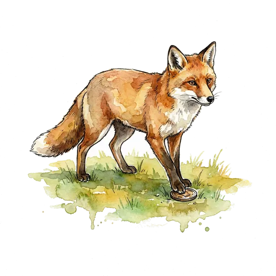 An illustrated fox plants a coin on the field as a sports marketing agency finds its stadium moment An illustrated fox plants a coin on the field as a sports marketing agency finds its stadium moment