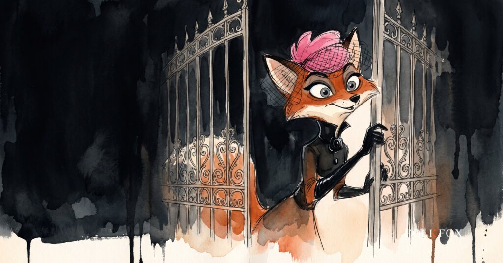 An illustrated fox opens a gate as reddit advertising automation reaches every advertiser