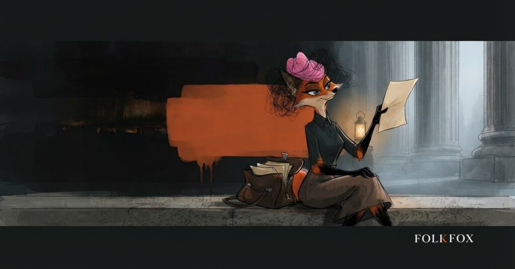 A watercolour fox reviewing German court rulings on snapchat ads and chatbot data privacy